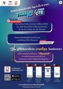 ประชาสัมพันธ์กิจกรรม Thailand Top Vote 2025