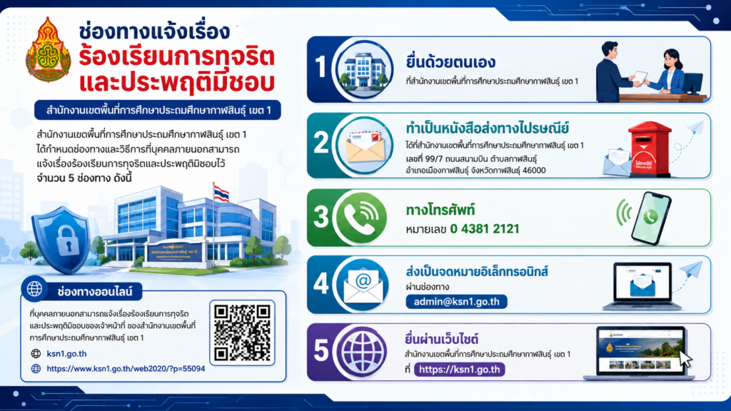O17 - การรับเรื่องร้องเรียนการทุจริตและประพฤติมิชอบ
